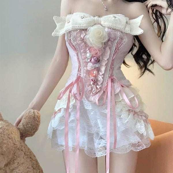 Corset lace suit KF705873