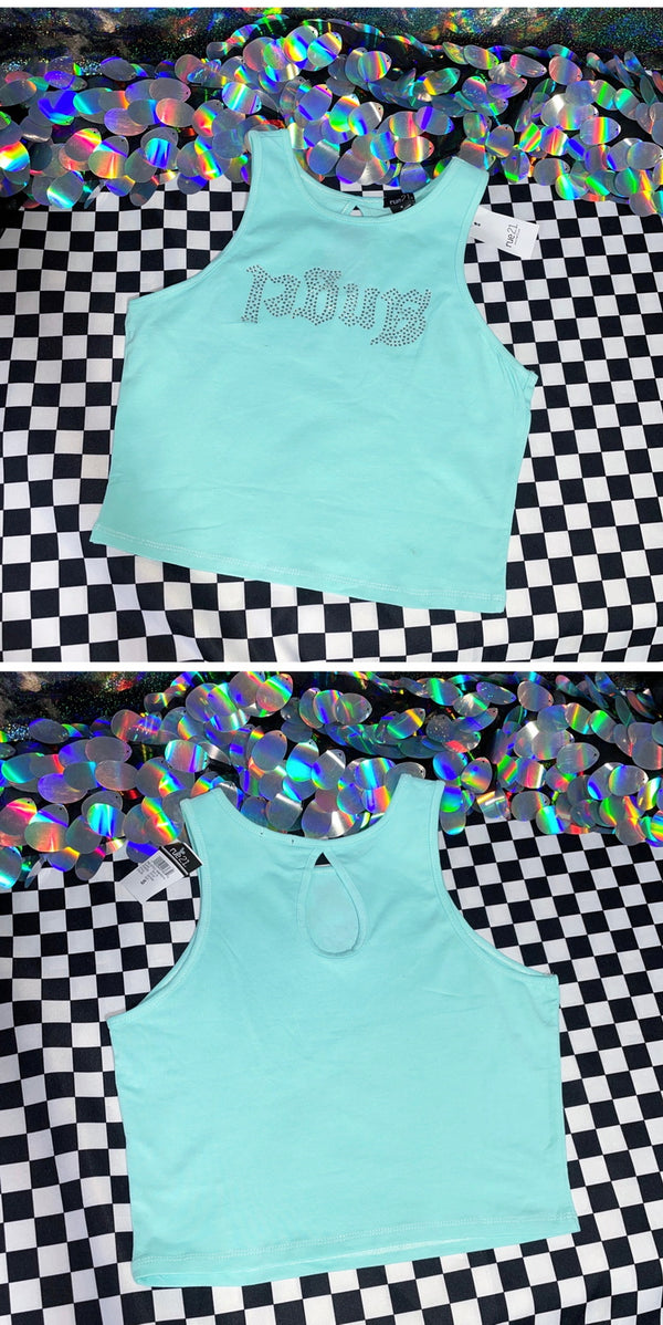 Y2K GIRL MINT GREEN VEST  KF83449