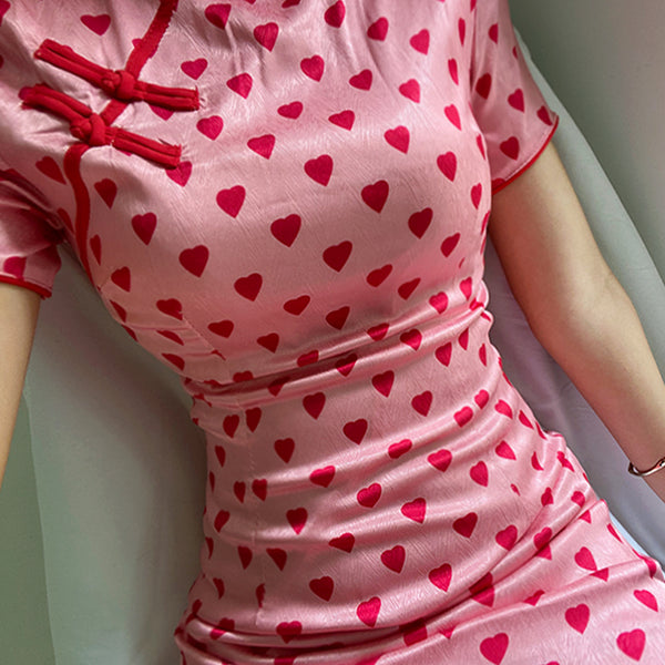 Pink Love Cheongsam KF82062