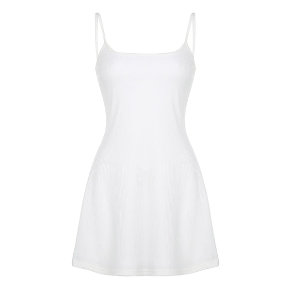 White Slip Dress   KF2357