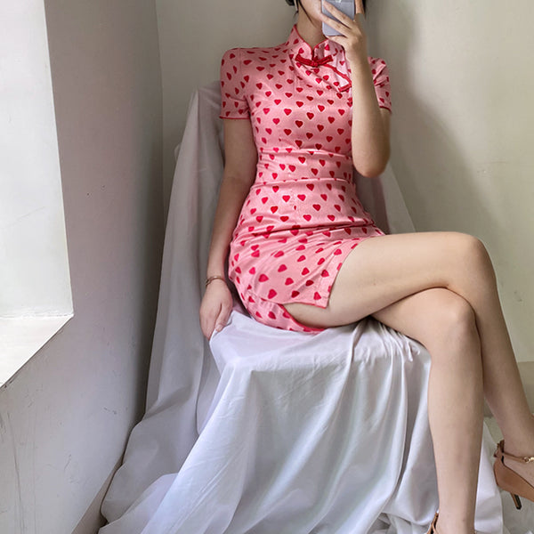 Pink Love Cheongsam KF82062