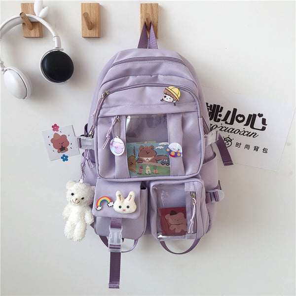 Ulzzang bear backpack KF82008