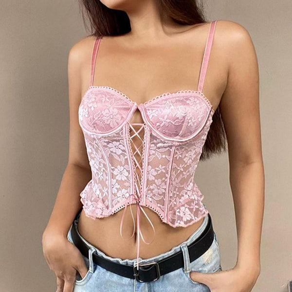 Lace Pink Camisole  KF83347